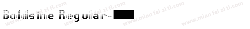 Boldsine Regular字体转换